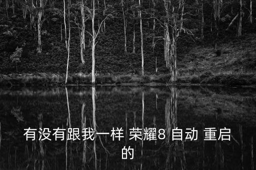 有沒有跟我一樣 榮耀8 自動 重啟的