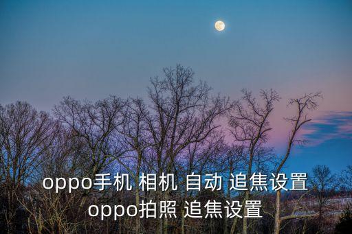 oppo手機 相機 自動 追焦設(shè)置oppo拍照 追焦設(shè)置