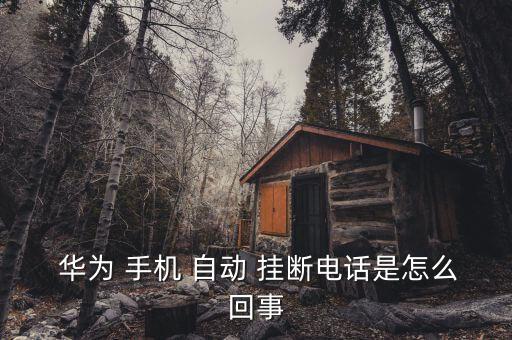  華為 手機(jī) 自動(dòng) 掛斷電話是怎么回事