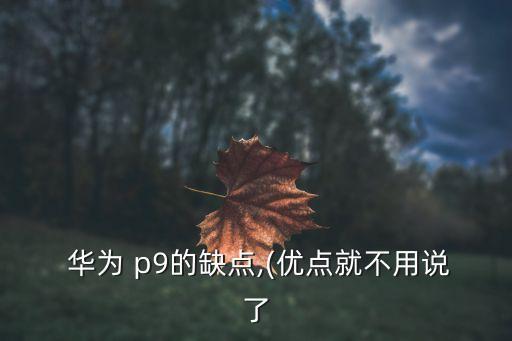  華為 p9的缺點(diǎn),(優(yōu)點(diǎn)就不用說了