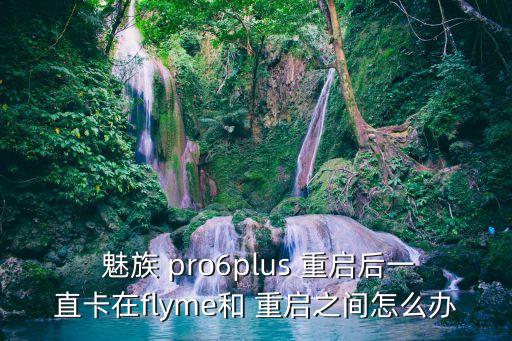  魅族 pro6plus 重啟后一直卡在flyme和 重啟之間怎么辦