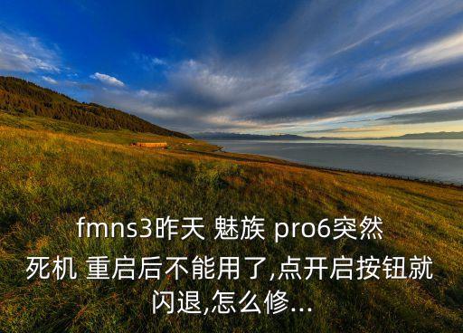 魅族pro6自動重啟問題,手機出現(xiàn)病例如何恢復(fù)最新設(shè)置?