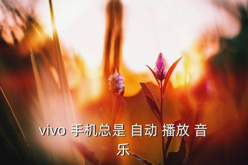 vivo 手機(jī)總是 自動(dòng) 播放 音樂(lè)
