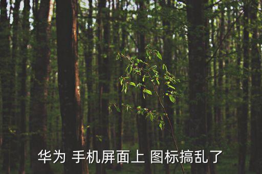 華為 手機(jī)屏面上 圖標(biāo)搞亂了