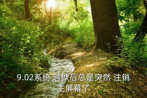 9.02系統(tǒng) 越獄后總是突然 注銷主屏幕了