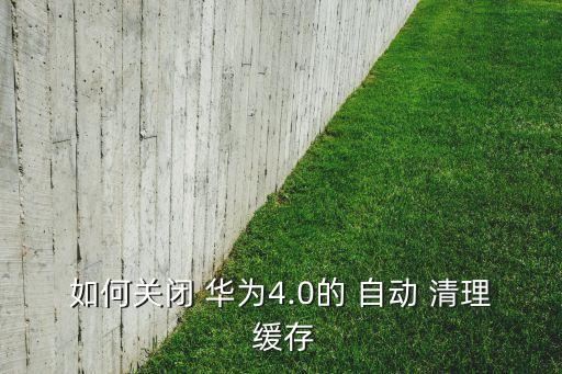 華為取消自動清理緩存,華為手機怎么清理?