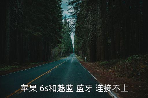  蘋果 6s和魅藍(lán) 藍(lán)牙 連接不上