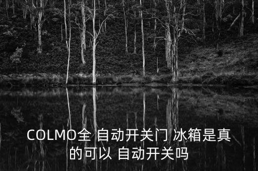 COLMO全 自動(dòng)開關(guān)門 冰箱是真的可以 自動(dòng)開關(guān)嗎
