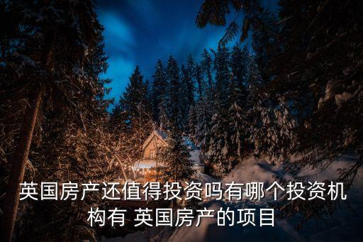  英國房產(chǎn)還值得投資嗎有哪個投資機構(gòu)有 英國房產(chǎn)的項目