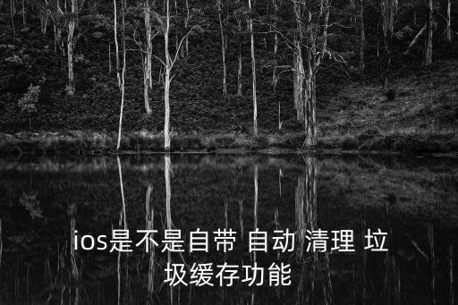  ios是不是自帶 自動 清理 垃圾緩存功能