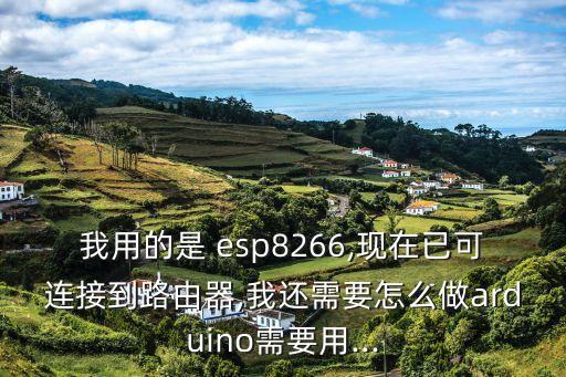 我用的是 esp8266,現(xiàn)在已可連接到路由器,我還需要怎么做arduino需要用...