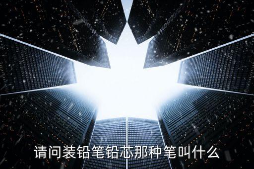 請(qǐng)問裝鉛筆鉛芯那種筆叫什么