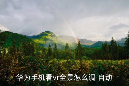 華為手機(jī)看vr全景怎么調(diào) 自動(dòng)