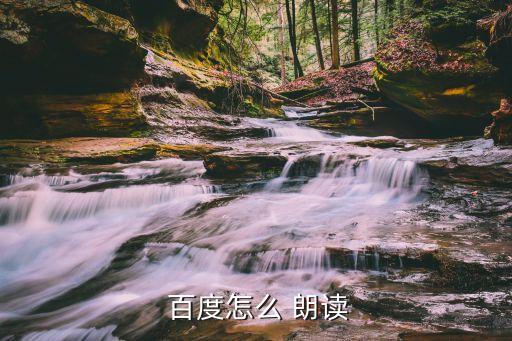  百度怎么 朗讀