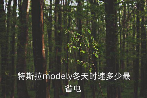 特斯拉modely冬天時速多少最省電