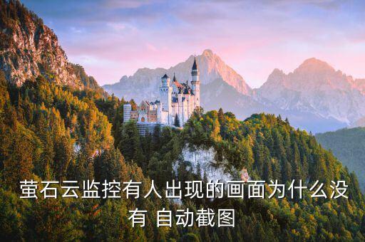  螢石云監(jiān)控有人出現(xiàn)的畫面為什么沒有 自動截圖