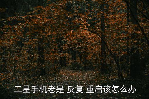  三星手機老是 反復(fù) 重啟該怎么辦