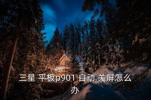 三星 平板p901 自動(dòng) 關(guān)屏怎么辦