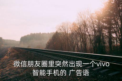  微信朋友圈里突然出現(xiàn)一個vivo智能手機的 廣告語