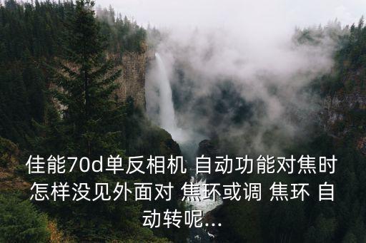 佳能70d單反相機(jī) 自動功能對焦時(shí)怎樣沒見外面對 焦環(huán)或調(diào) 焦環(huán) 自動轉(zhuǎn)呢...