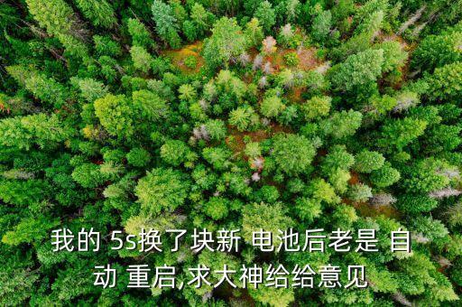 我的 5s換了塊新 電池后老是 自動(dòng) 重啟,求大神給給意見