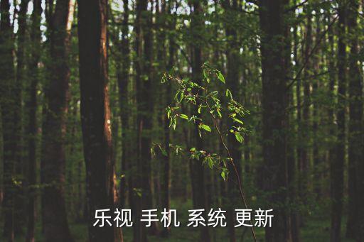  樂(lè)視 手機(jī) 系統(tǒng) 更新