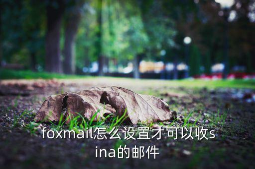  foxmail怎么設(shè)置才可以收sina的郵件