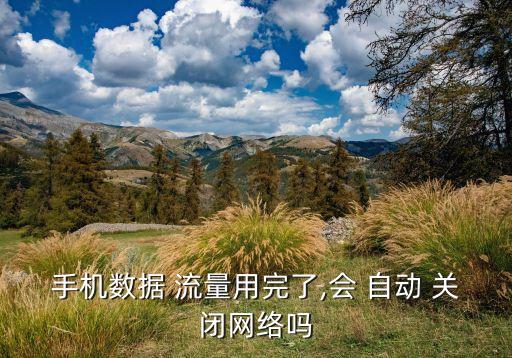 手機(jī)數(shù)據(jù) 流量用完了,會(huì) 自動(dòng) 關(guān)閉網(wǎng)絡(luò)嗎