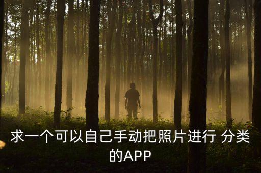 求一個可以自己手動把照片進行 分類的APP