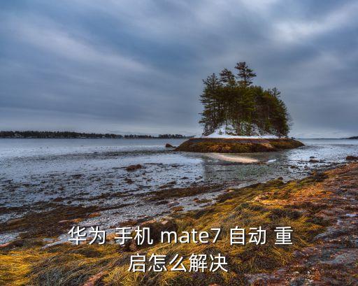  華為 手機(jī) mate7 自動(dòng) 重啟怎么解決