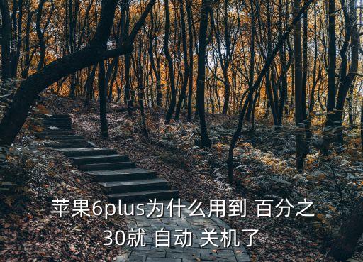  蘋果6plus為什么用到 百分之30就 自動 關(guān)機了