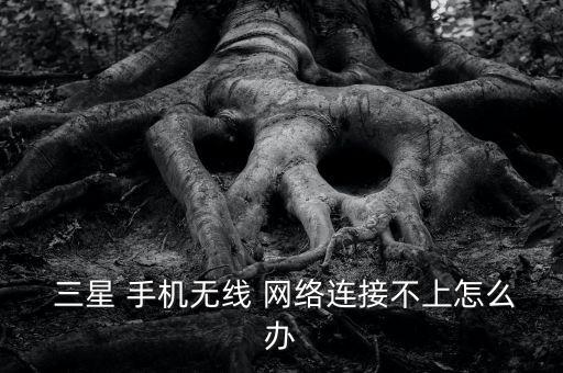  三星 手機無線 網(wǎng)絡(luò)連接不上怎么辦