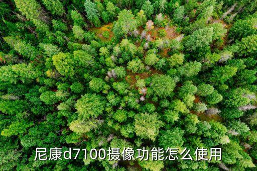 尼康d7100攝像功能怎么使用