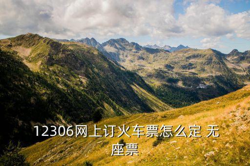 12306自動分配無座票,怎么買高鐵票?