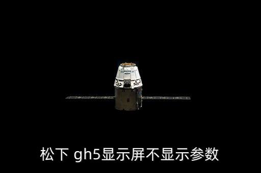 松下 gh5顯示屏不顯示參數(shù)