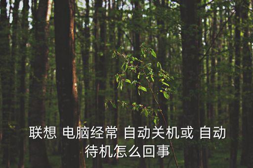 聯(lián)想電腦自動待機,電源管理軟件與熱鍵屬同一軟件不好意思!