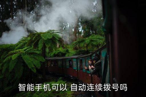 智能手機可以 自動連續(xù)撥號嗎