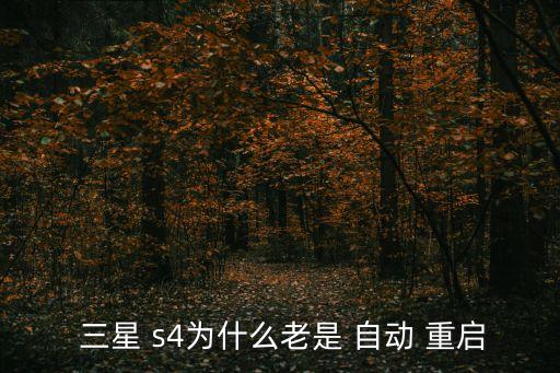 三星s4開(kāi)機(jī)自動(dòng)重啟,三星手機(jī)自動(dòng)重啟系統(tǒng)如何正確使用?