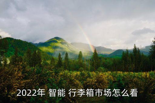 2022年 智能 行李箱市場(chǎng)怎么看