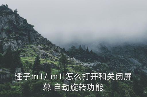 錘子m1/ m1l怎么打開和關(guān)閉屏幕 自動旋轉(zhuǎn)功能