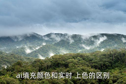 ai填充顏色和實時 上色的區(qū)別