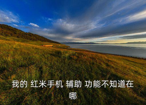 紅米自動彈出輔助功能,紅米note3輔助功能有哪些?