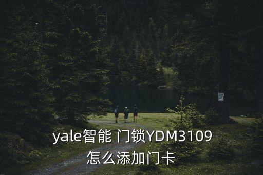  yale智能 門鎖YDM3109怎么添加門卡