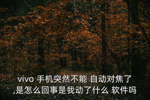 手機(jī)自動(dòng)對(duì)焦軟件,安卓相機(jī)如何實(shí)現(xiàn)自動(dòng)連續(xù)對(duì)焦?