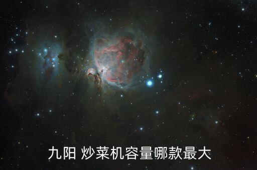  九陽 炒菜機容量哪款最大