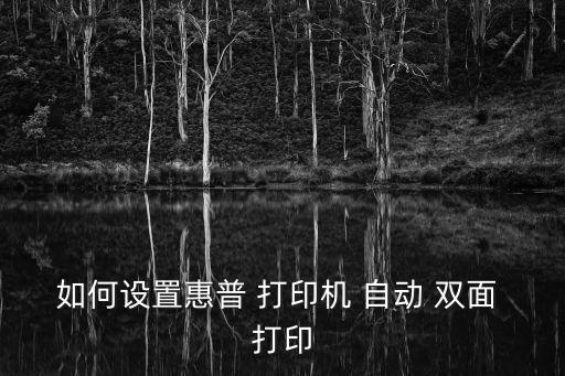 hp5200自動雙面打印,怎么用lj5200雙面打印機?