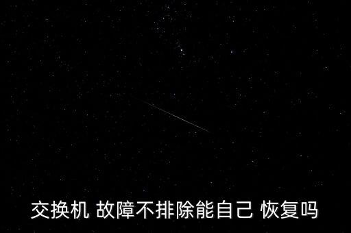 交換機(jī) 故障不排除能自己 恢復(fù)嗎