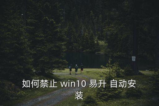 如何禁止 win10 易升 自動(dòng)安裝