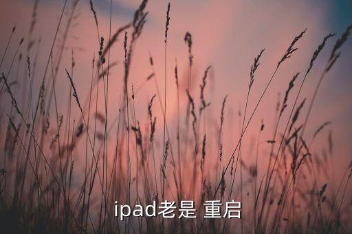  ipad老是 重啟