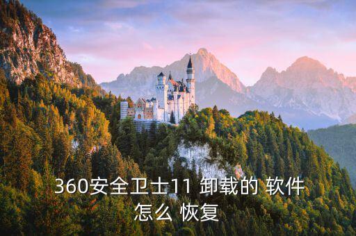 360 自動(dòng)卸載的軟件恢復(fù),為什么恢復(fù)軟件管家有卸載軟件?